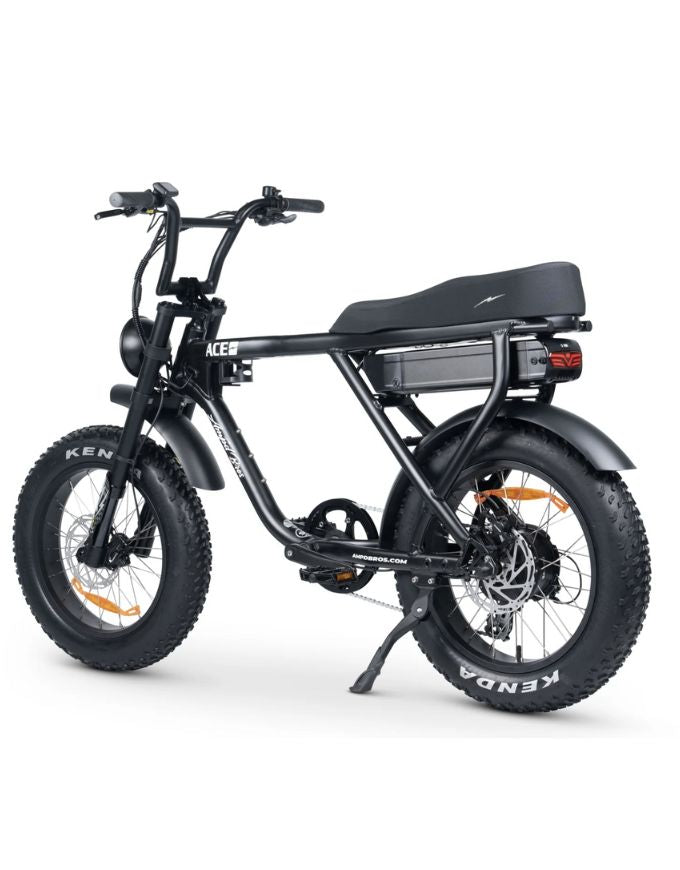 Amp'd Bros Ace X Plus Electric Bike | Matte Black